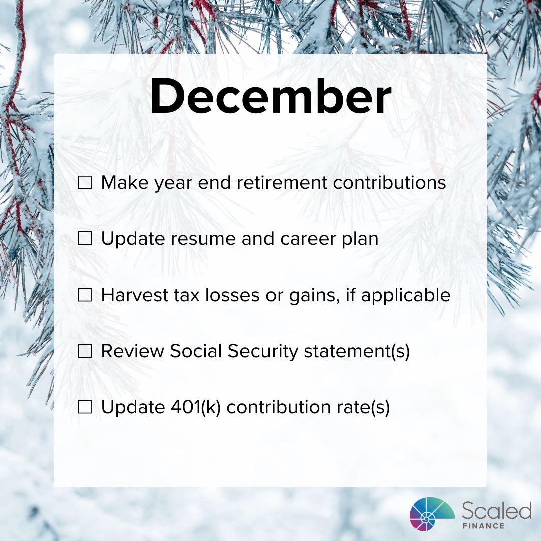 What Financial Steps Might Tech Professionals Take in December?