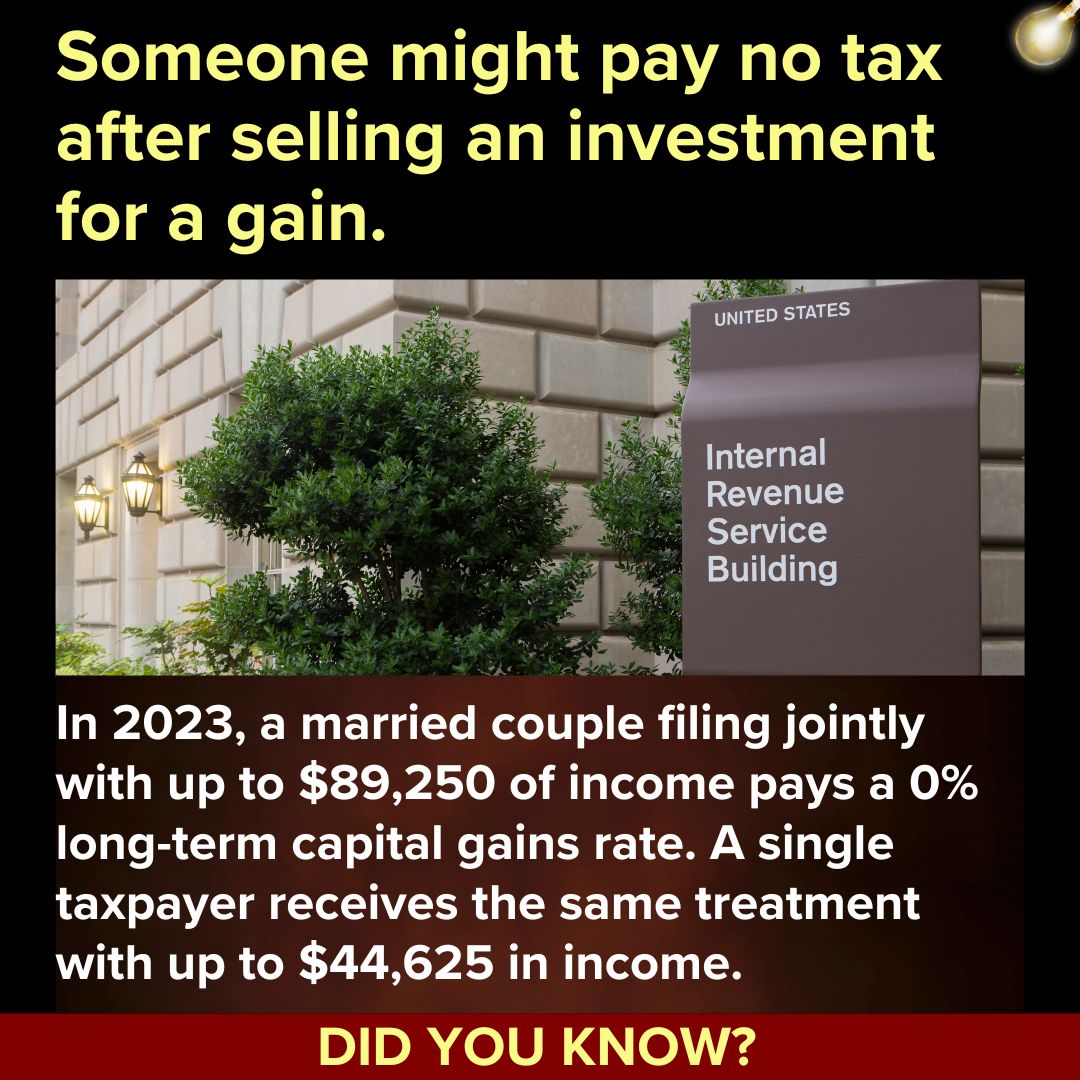No Tax on Investment Gains?